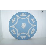 VINTAGE WEDGWOOD JASPERWARE POWDER BLUE DECOR PLATE - £19.18 GBP