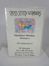 Cross Stitch Wonders 1 Needleart Window Wonders Multi Format CD-ROM 22 D... - $24.74