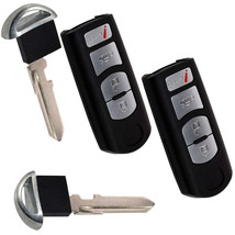 2-Pack Remote Key Fob Shell Case Keyless Entry w/4 Buttons for Mazda KR5... - £30.36 GBP