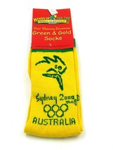Sydney 2000 Olympics Green &amp; Gold Socks Australia - $122.21 MXN