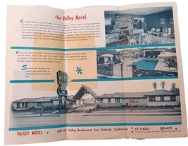 1960s Valley Motel San Gabriel California CA Advertising Flyer Brochure Mailer - £14.83 GBP