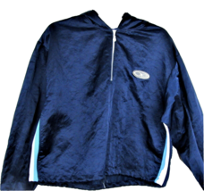 Ocean Pacific OP Track Jacket Size Large Windbreaker Hooded 1/4 Zip USA Made - £22.48 GBP