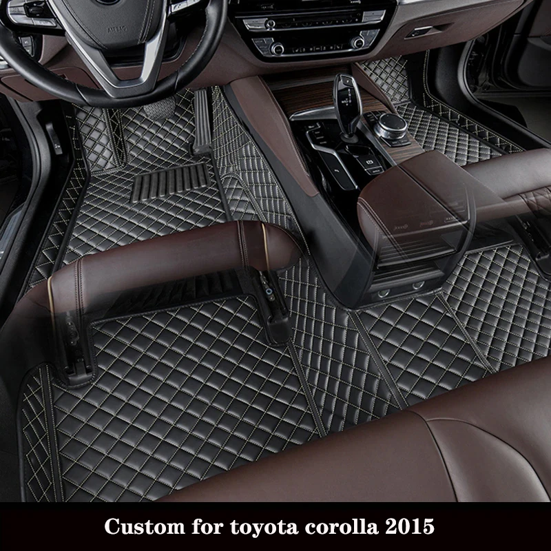 Custom Car Floor Mat For Toyota Corolla 2015 High Qualiy Diamond Leather... - £26.12 GBP+