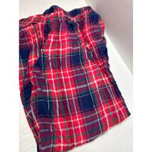 Victoria&#39;s Secret Womens Pajama Pants Red Plaid Christmas PJs Cotton Ble... - $21.95