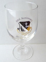 Clear Glass Stemware Vintage 50th Anniversary 357th Airlift Wing USAF 1942 1992 - £19.42 GBP