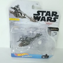 Hot Wheels Star Wars Starships: Mandalorian Speeder - NEW With Stand - £15.45 GBP