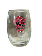 Day of The Dead Dia De Los Muertos 16.6 oz. Tumbler Wine Glass Sugar Sku... - €11,76 EUR