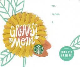 Starbucks 2019 Greatest Mom Yellow Mini Collectible Gift Card New No Value - £1.55 GBP