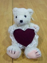 GANZ Heritage Collection TEDDY BEAR W/ HEART Plush NEW - $15.35