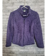 Avalanche Fuzzy Purple Fleece Full Zip Jacket Long Sleeve Size M/L Polartec - $318.30 MXN