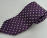 Robert Talbott Caramel Hand Sewn Men&#39;s Silk Purple 57.5&quot; Neck Tie - £15.84 GBP
