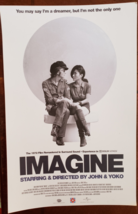 IMAGINE John Lennon &amp; Yoko Ono 1972 Film Remastered promo poster, 11 x 17 new - £12.01 GBP