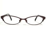 Nike Eyeglasses Frames 8001/606 Brown Burgundy Red Cat Eye Wire Rim 50-1... - $41.86