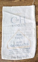 1939 FOOD  11&quot; X 7&quot; C&amp;H SUGAR PURE CANE BERRY GRANULATED CAL. &amp; HAW 5lb.... - £11.21 GBP