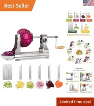 304 Stainless Steel 6-Blade Spiralizer – Effortlessly Create Veggie Noodles - $52.50