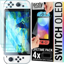 Orzly Glass Screen Protector For Nintendo Switch Oled 2023 Console Accessories - £29.28 GBP