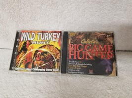 2- Wild Turkey Hunt CD Windows 95 PC Game &amp; Cabela&#39;s Big Game Hunter PC Game - £6.33 GBP