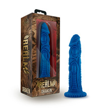 The Realm Draken Lock On Dildo Blue - $45.00