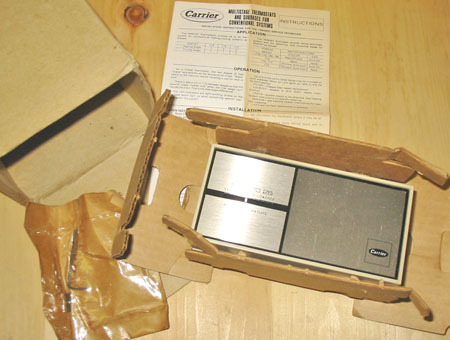 CARRIER HH07AT170 HEATING-COOLING THERMOSTAT w/24 VAC CONTROL ~ RARE/NEW! - $249.99