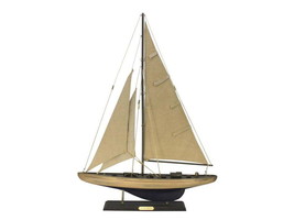 Wooden Rustic Enterprise Limited Model Sailboat Decoration 27&quot;&quot; - £130.63 GBP