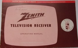 Vintage Zenith Television Receiver Operating Manual 1962 - £3.93 GBP