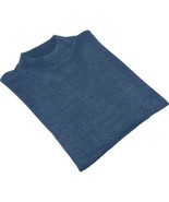 Mock Neck Merinos Wool Sweater PRINCELY Turkey Soft Knits 1011-00 Denim ... - $1,310.32 MXN