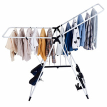 Folding Drying Rack Portable Laundry Room Clothes Storage Hanger Dryer S... - £72.73 GBP