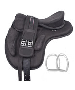 Treeless Freemax Synthetic English Saddle Black Free Matching Girth + St... - $192.84 CAD+