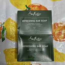 Shea Moisture Menvetiver &amp; Neroli Refreshing Bar Soap 4OZ, 2 Pack -NEW! - £7.31 GBP