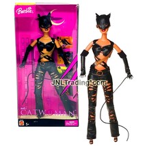Year 2004 Barbie DC Movie 12&quot; Doll CATWOMAN Halle Berry B5838 with Mask and Whip - £80.41 GBP