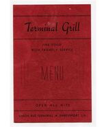 Terminal Grill Menu Union Bus Terminal Shreveport Louisiana 1940's - $67.32