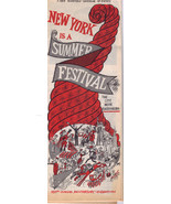 1959 NEW YORK SUMMER FESTIVAL Calendar of Events - $372.23 MXN