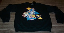 WB Looney Tunes SPACE JAM  Bugs Bunny TAZ Daffy CREW SWEATSHIRT MEDIUM NEW - $39.60