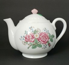 Hallmark Rose Pattern Small 5&quot; Porcelain Teapot - $16.19