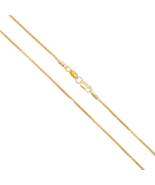 22ct Yellow Gold Spiga Chain Necklace 18&#39;&#39; inch 1.2mm Width - $19,354.78 MXN