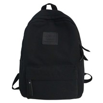 Fashion Waterproof Nylon Women Backpack Female Black Bagpack for Teenager Girls  - £27.03 GBP