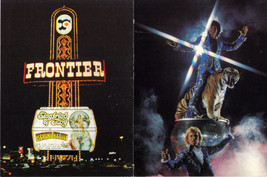 FRONTIER HOTEL / SEIGFRIED &amp; ROY in 2 POSTCARDS, New - $24.95