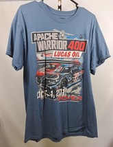 NASCAR Cups Series Apache Warrior 400 2017 Tee Shirt L Front Back Graphics - £11.45 GBP