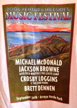Ventura Hillsides 06 Music Festival L/S XL White Jackson Browne Michael ... - $30.00