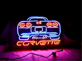 Brand New Corvette Auto Neon Sign Racing Real Glass Tube Neon Light Sign 16&quot;x14&quot; - £111.08 GBP