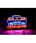 Brand New Corvette Auto Neon Sign Racing Real Glass Tube Neon Light Sign... - £109.38 GBP