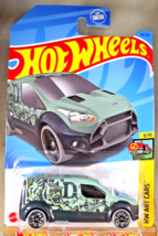 2023 Hot Wheels #64 Hw Art Cars 6/10 Hot Wheels Ford Transit Connect Pale Green - £6.29 GBP