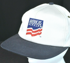 Americas Alfalfa USA Seed Farmer Baseball Cap Snapback Hat Promo Americana - £11.61 GBP