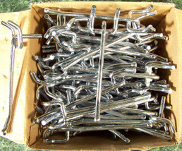 50pc 4 inch PEGBOARD HOOKS for 1/4&quot; Peg Board Zinc Plated 4&quot; Hook Heavy Duty - $19.98