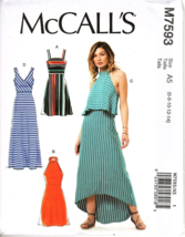 McCall&#39;s M7593 Misses 6 to 14 Pullover Dress Sewing Pattern New - £11.87 GBP