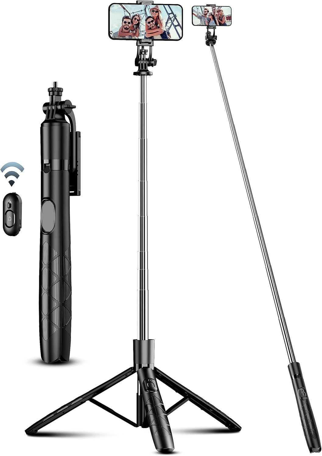 71&quot; Phone Tripod &amp; Selfie Stick, All In One Extendable Cell Phone Tripod... - $39.98