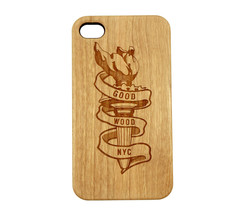 New Good Wood New York NYC Statue of Liberty Torch Iphone 4/4S Snap Case - £10.31 GBP