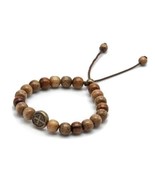 Catholic Saint St Benedict Bracelet Wooden Beads Mens Womens Religious G... - $18.95 CAD
