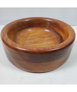 Wood Hand Turned Round Bowl 9x3 Inch - $45.26 CAD