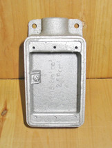 CROUSE-HINDS FS-1 TYPE 1/2&quot; INCH CAST IRON SINGLE GANG HUB DEVICE BOX ~ ... - $24.99